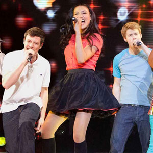 Glee, Movie, 3D Corey Monteith, Naya Rivera, Chord Overstreet Glee, Movie, 3D Corey Monteith, Naya Rivera, Chord Overstreet